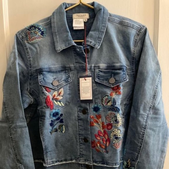 Tru Luxe Jeans Jackets & Coats Embroidered Jean Jacket Poshmark